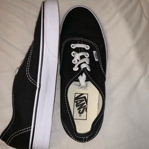 Black and white vans